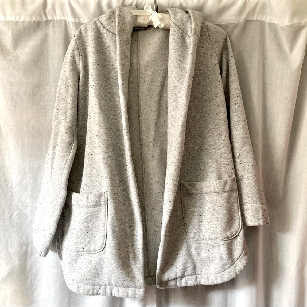 LOFT Hooded Sweatshirt Cardigan